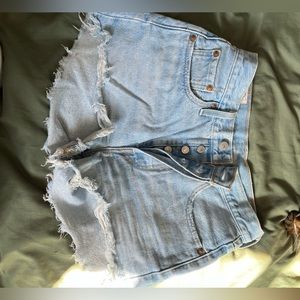 Blue Levi shorts